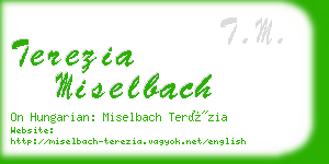 terezia miselbach business card